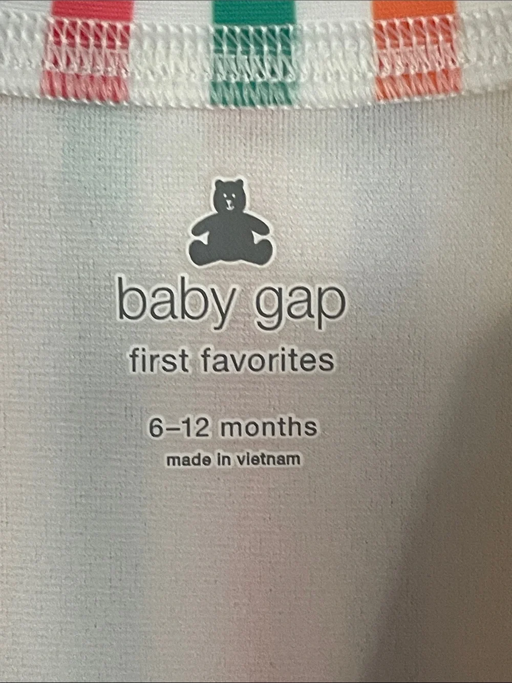 GAP Kids One-Piece Rash Guard Swim Suit - Rainbow Stripes